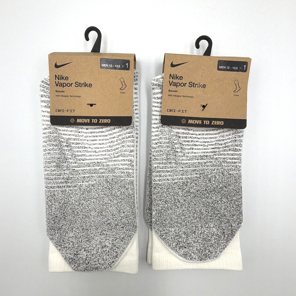 Nike Vapor Strike Soccer Socks - Nikegrip - Men's 12-13.5 **LOT OF 2 PAIR** NEW